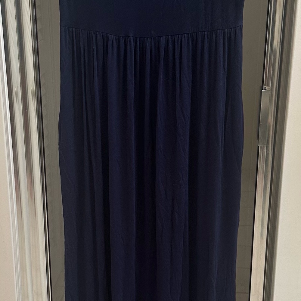 Elegant Navy Blue Maxi Dress